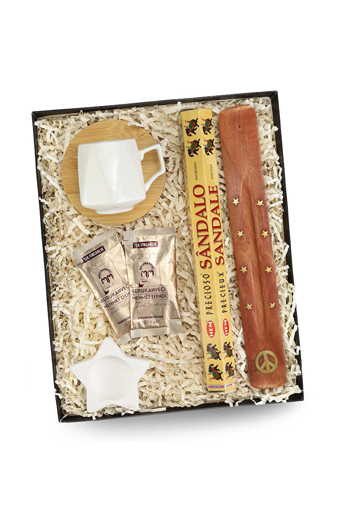 Kahve Fincanı & Tütsü & Türk Kahvesi & Mumluk Hediye Kutusu