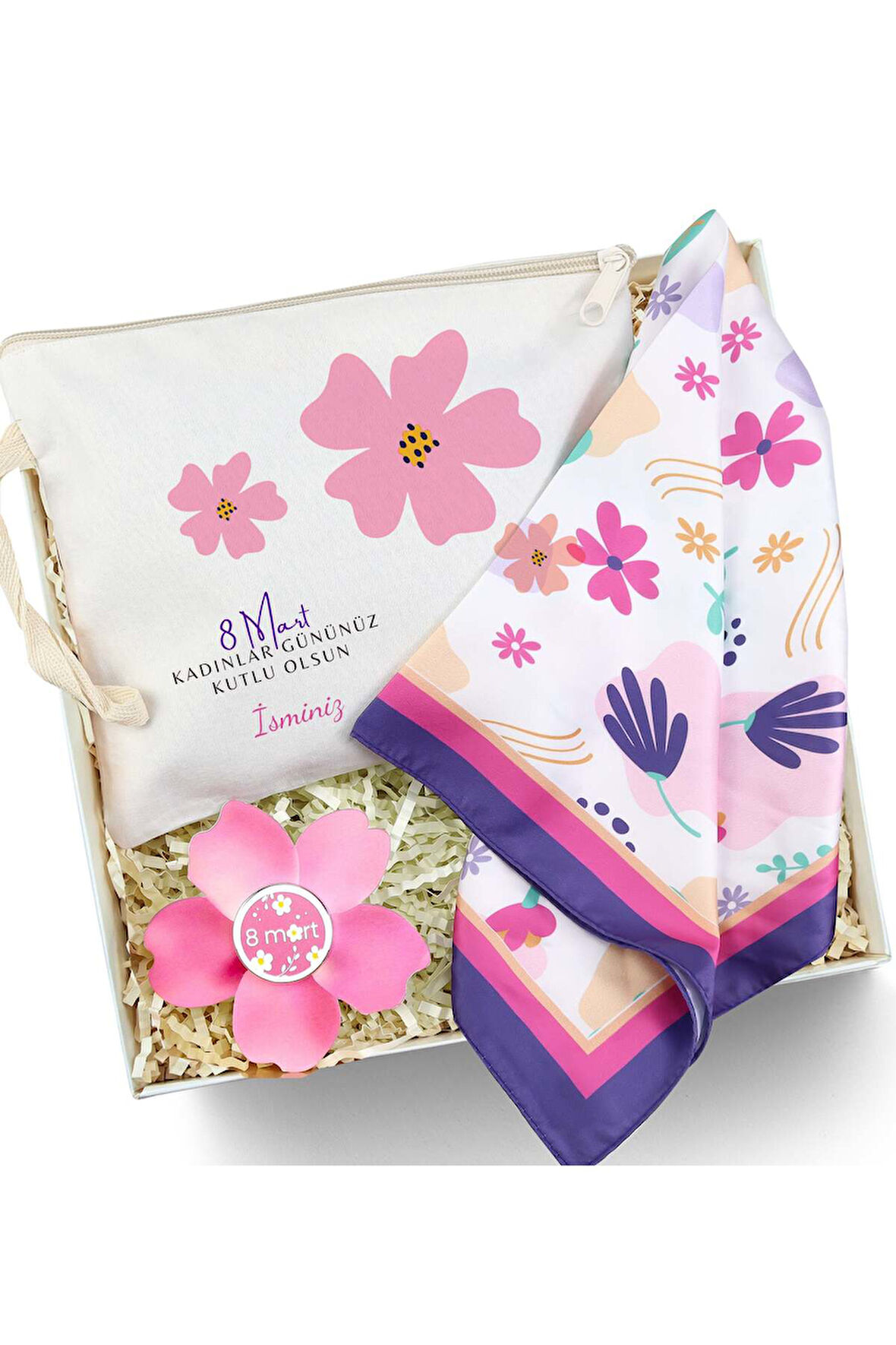 Kişiye Özel Tasarım Kadınlar Günü Hediye Seti