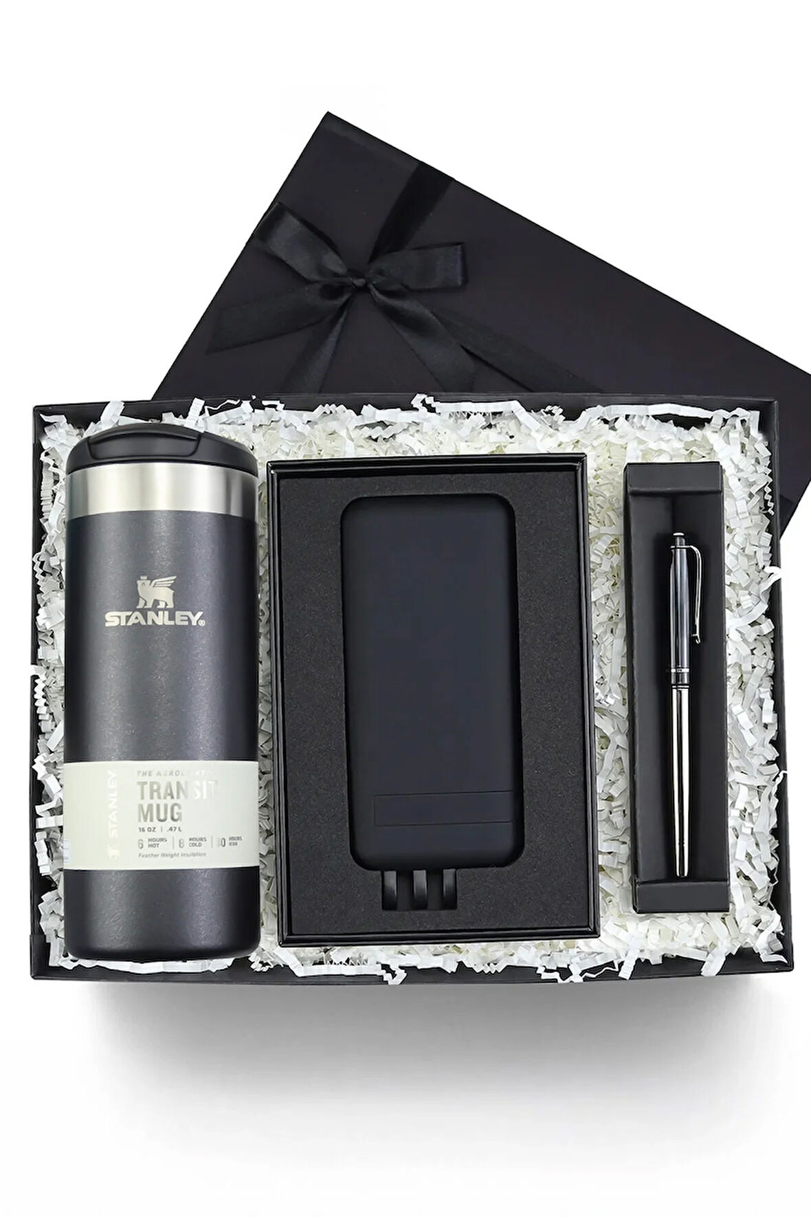 Termos & Wireless Powerbank & Kalem Premium Hediye Seti