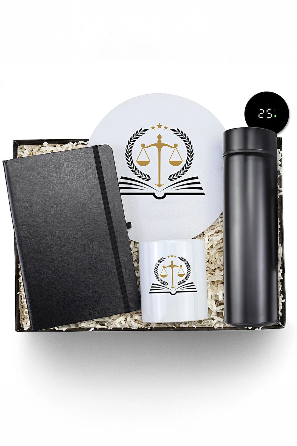 Avukatlara Özel Mouse Pad & Kalemlik & Termos & Defter Hediye Seti