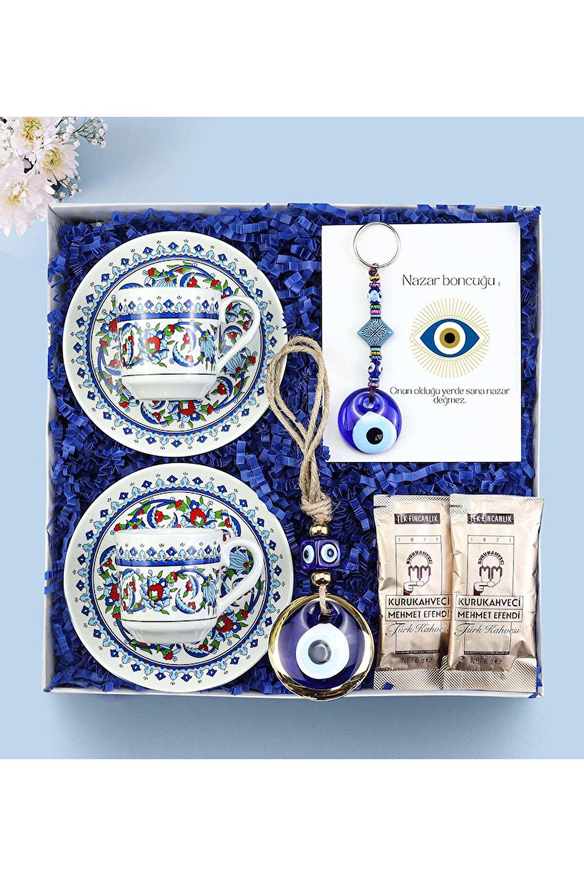 Nazar Boncuğu Tasarımlı Hediye Seti