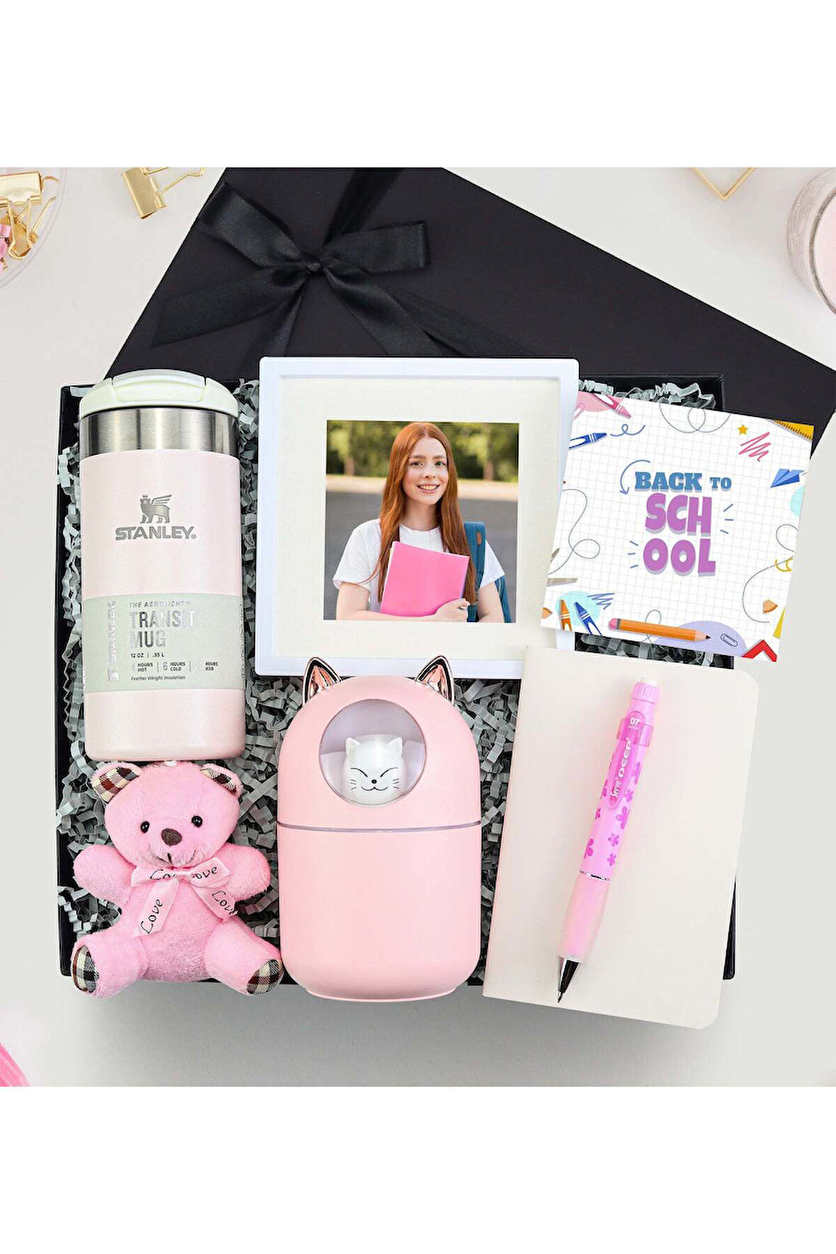 Termos & Hava Nemlendiricisi & Çerçeve & Anahtarlık & Not Defteri & Uçlu Kalem Hediye Seti
