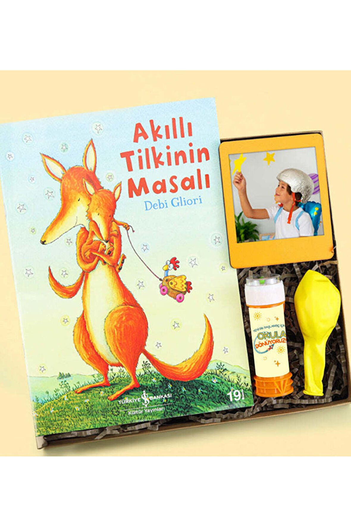 Akıllı Tilkinin Masalı & Çerçeve & Köpük Baloncuk & Balon Hediye Seti