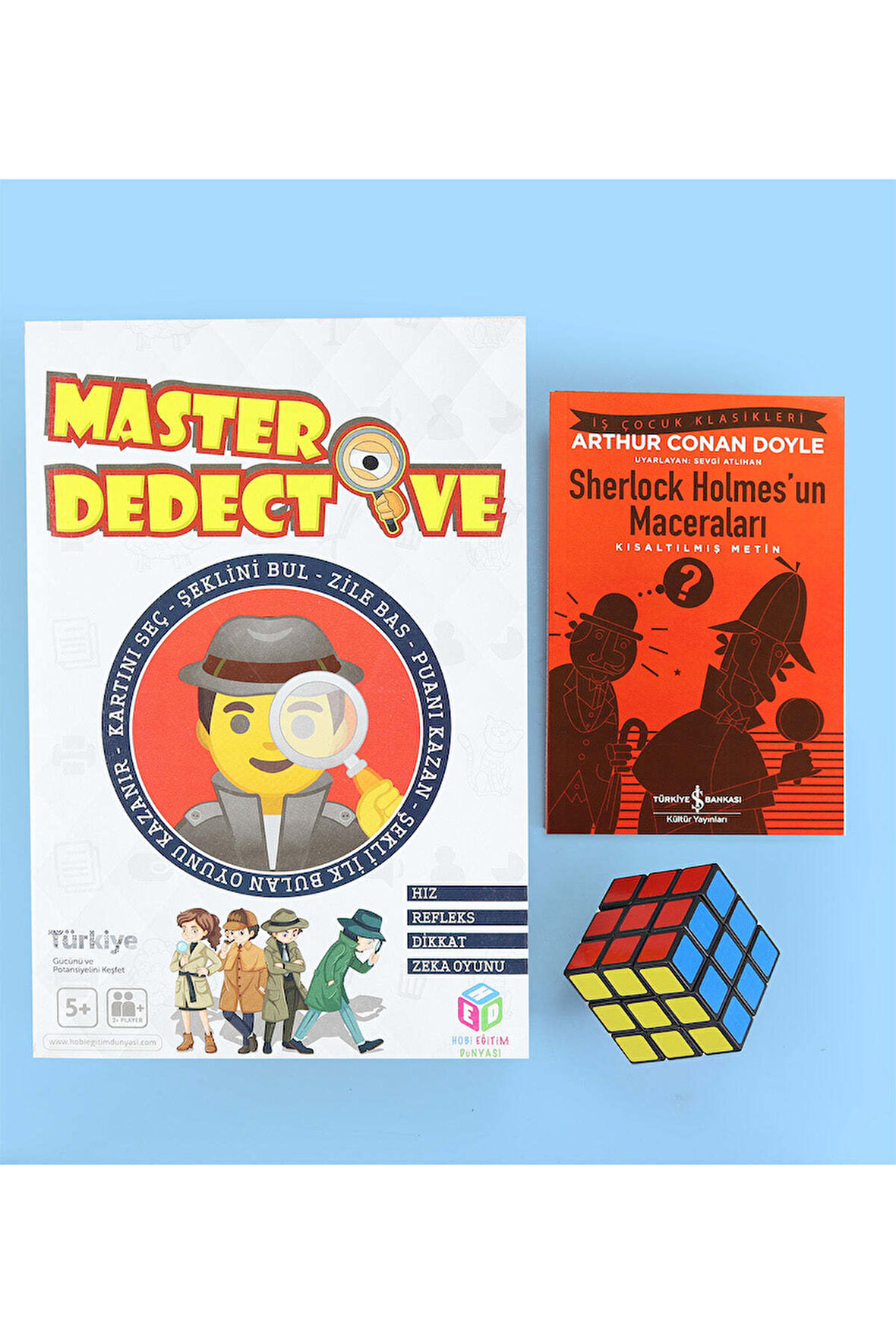 Master Dedektif Oyunu & Zeka Küpü & Sherlock Holmes'un Maceraları Kitabı Hediye Seti