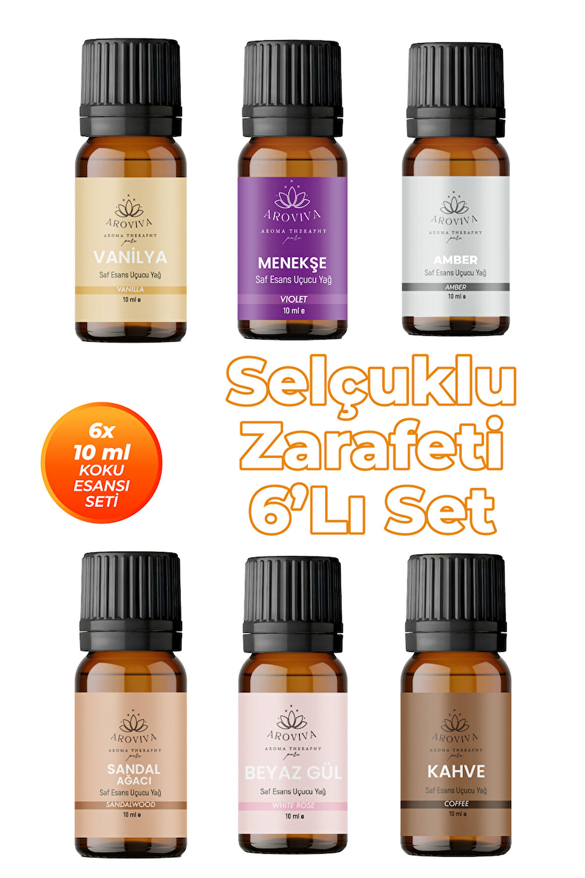 Selçuklu Zarafeti Oda Kokusu 6'Lı Set- Doğal Esansiyel Uçucu Yağ, Difüzör Esansı, Buhurdanlık Yağı Selçuklu Zarafeti Oda Kokusu 6'Lı Set- Doğal Esansiyel Uçucu Yağ, Difüzör Esansı, Buhurdanlık Yağı