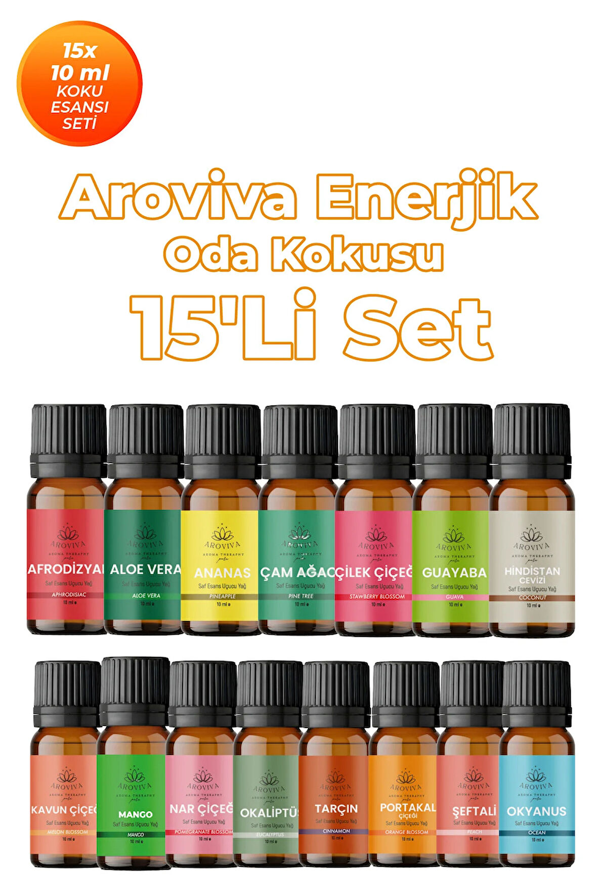 Enerjik Oda Kokusu 15'Li Set – Doğal Esansiyel Uçucu Yağ,Difüzör Esansı,Buhurdanlık Yağı Enerjik Oda Kokusu 15'Li Set – Doğal Esansiyel Uçucu Yağ,Difüzör Esansı,Buhurdanlık Yağı