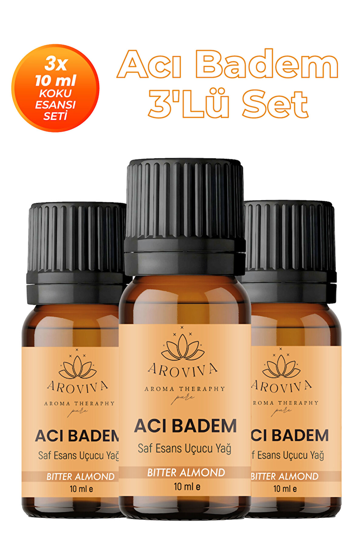 Acı Badem 3'lü Oda Kokusu Seti - Bademli Tatlı Kaçamak (3x10ml) Acı Badem 3'lü Oda Kokusu Seti - Bademli Tatlı Kaçamak (3x10ml)