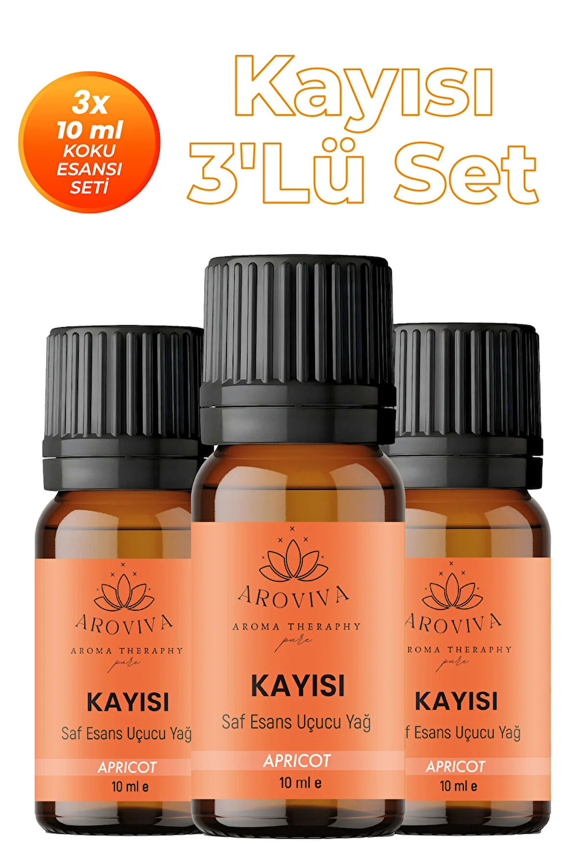 Kayısı 3'lü Oda Kokusu Seti - Sulu & Tatlı Meyve (3x10ml) Kayısı 3'lü Oda Kokusu Seti - Sulu & Tatlı Meyve (3x10ml)