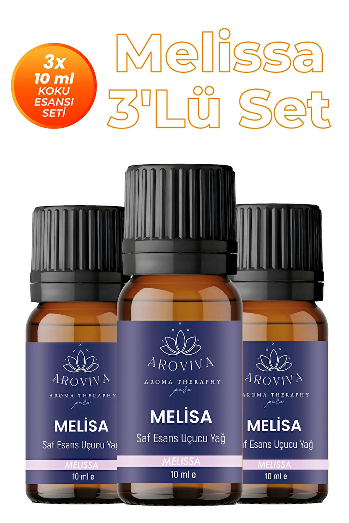 Melissa 3'lü Oda Kokusu Seti - Ferah & Rahatlatıcı (3x10ml) Melissa 3'lü Oda Kokusu Seti - Ferah & Rahatlatıcı (3x10ml)