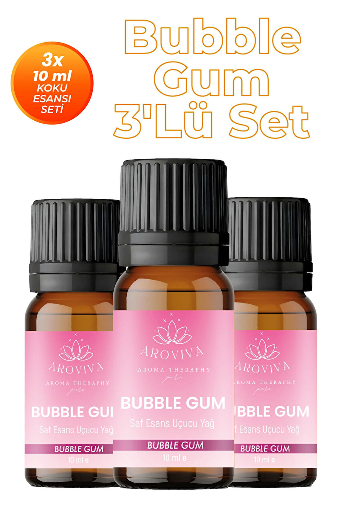 Bubble Gum 3'lü Oda Kokusu Seti - Eğlenceli & Şekerli (3x10ml) Bubble Gum 3'lü Oda Kokusu Seti - Eğlenceli & Şekerli (3x10ml)