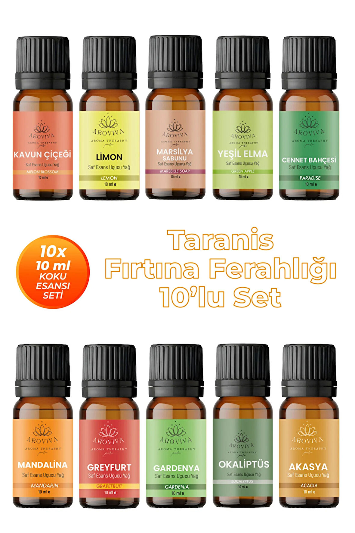 Taranis Fırtına Ferahlığı 10'lu Set Oda Kokusu Esansı (10x10ml) Taranis Fırtına Ferahlığı 10'lu Set Oda Kokusu Esansı (10x10ml)