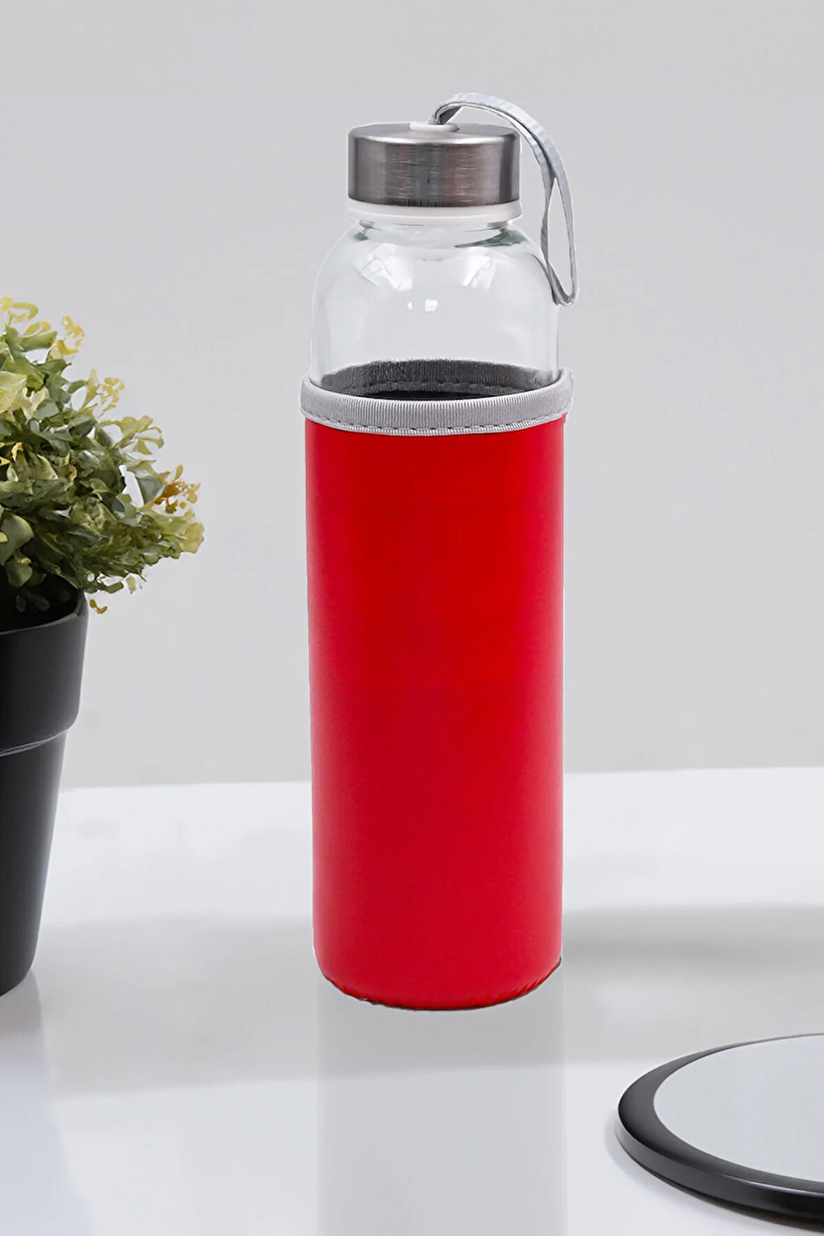 Deri Kılıflı 500 Ml Cam Matara