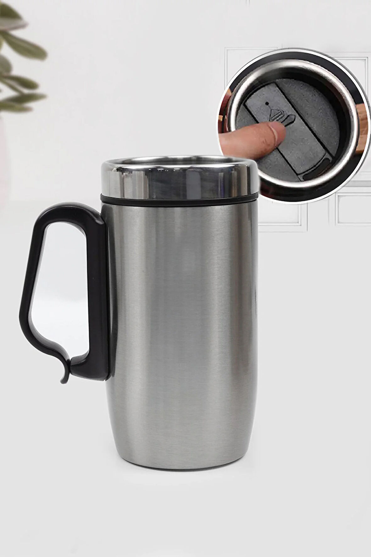 280 ML Kulplu Çelik Bardak Termos