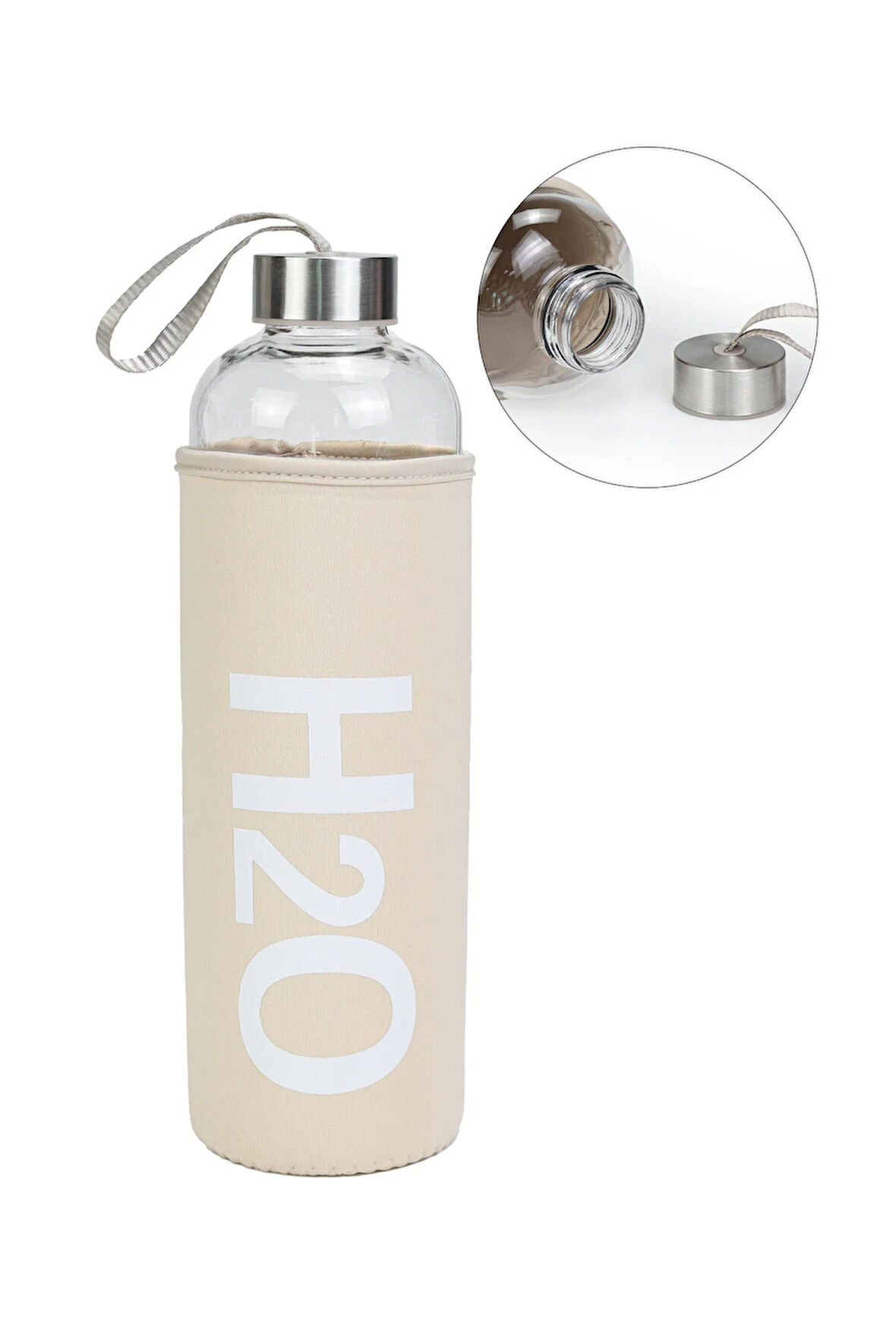 Bez Kılıflı 1000 ml Cam Matara