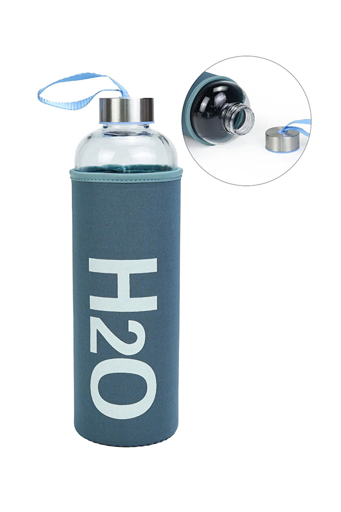 Bez Kılıflı 1000 ml Cam Matara