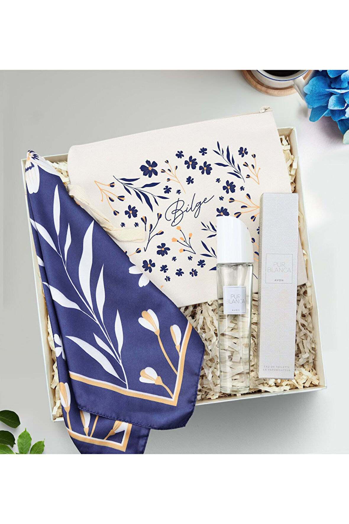 Kadına Özel Ham Bez Çantalı Hediye Seti