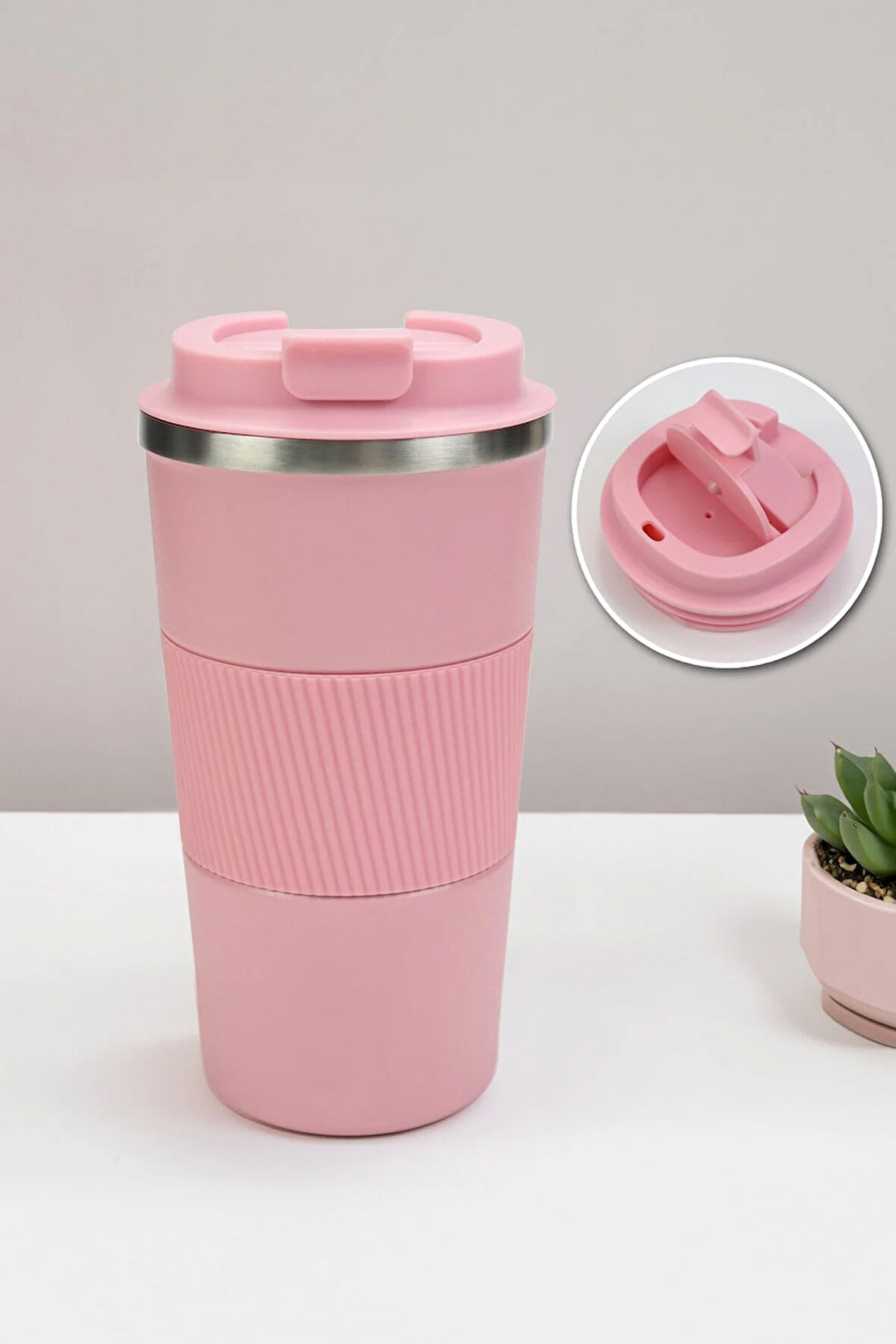 500 ml Silikonlu Çelik Termos