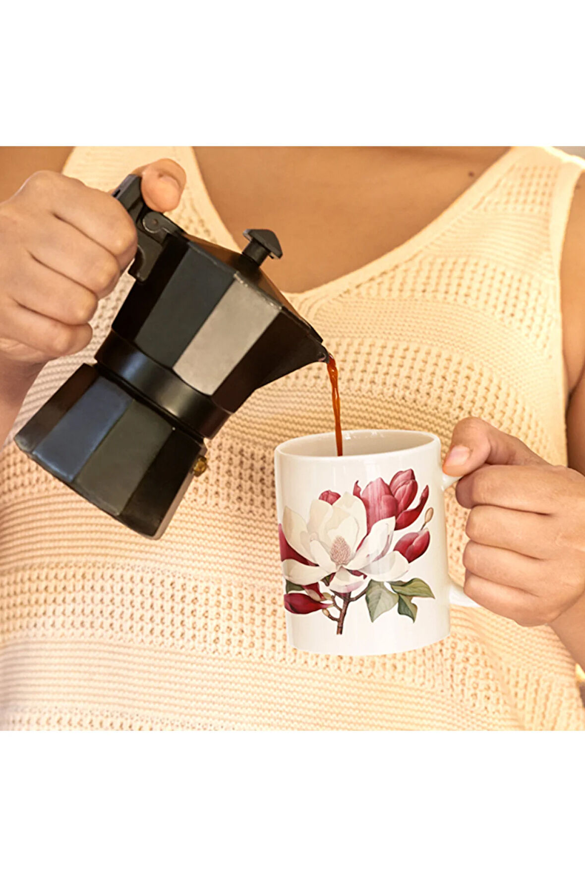 Çiçekli Kupa, Romantik Çiçekli Kupa, Kupa Baskı