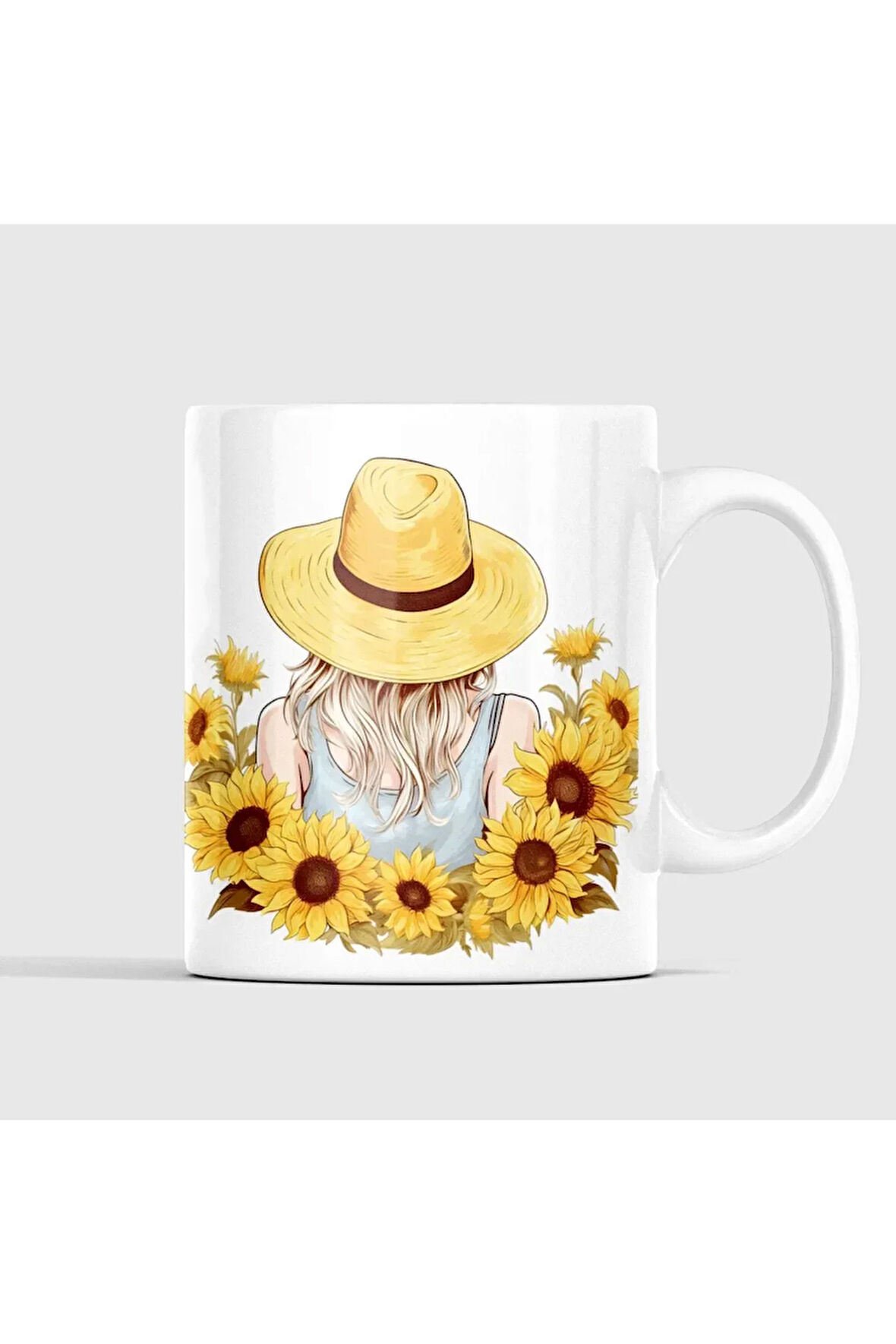 Ayçiçeği Romantik Kupa, Kupa Baskı