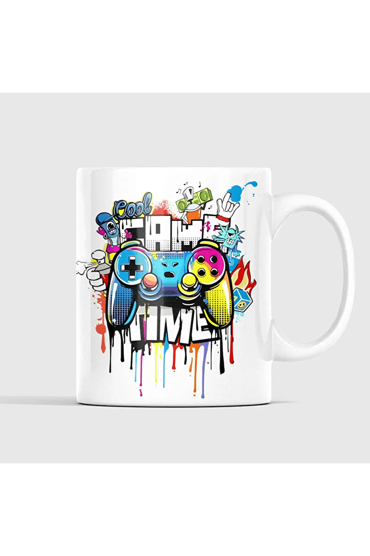 Oyun Konsolu, Gamer, Playstation Konsolu, Gamer Kahve Kupası