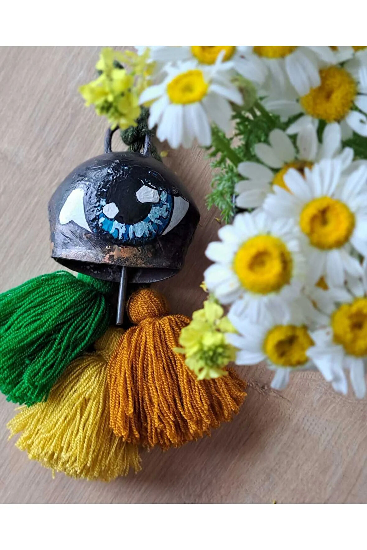 Özel Üretim Çan, El Boyaması Nazarlık Çan, Nazarlık Duvar Süsü