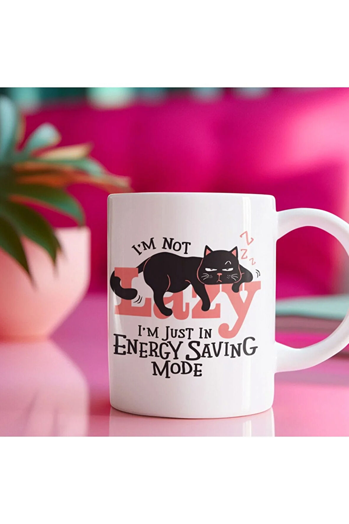 Tembel Kedi, Esprili Eğlenceli Kahve Kupası