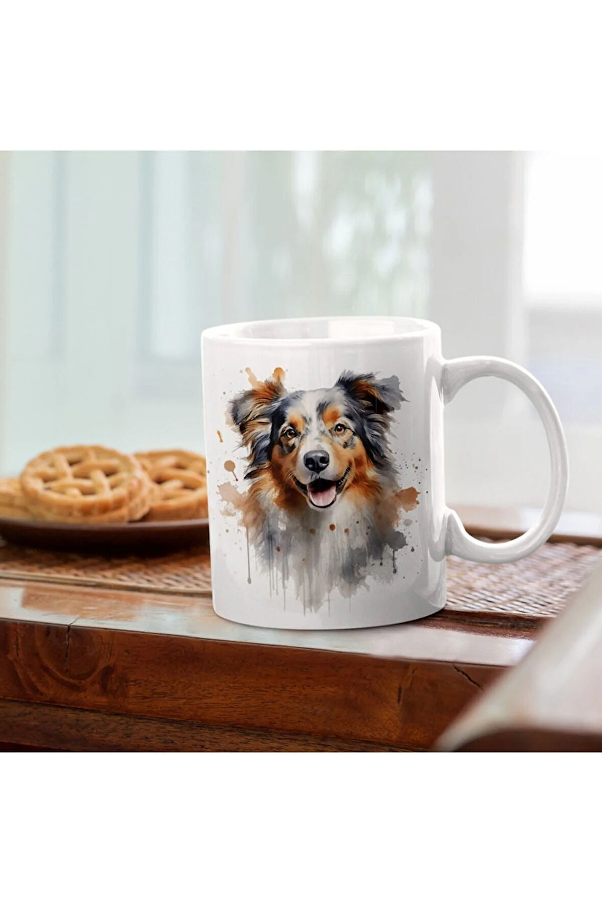 Australian Shepherd Köpekli Kupa