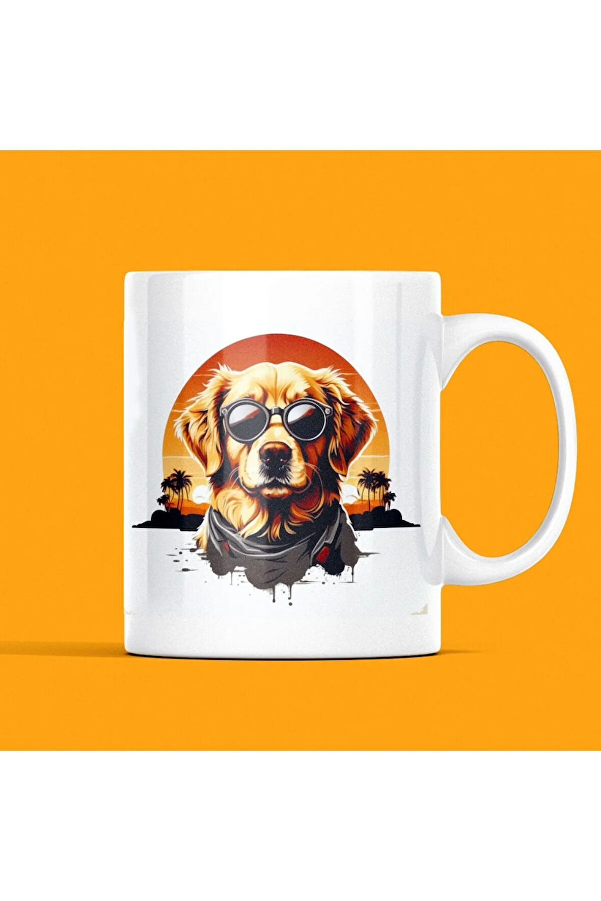 Golden Retriever Köpekli Kupa