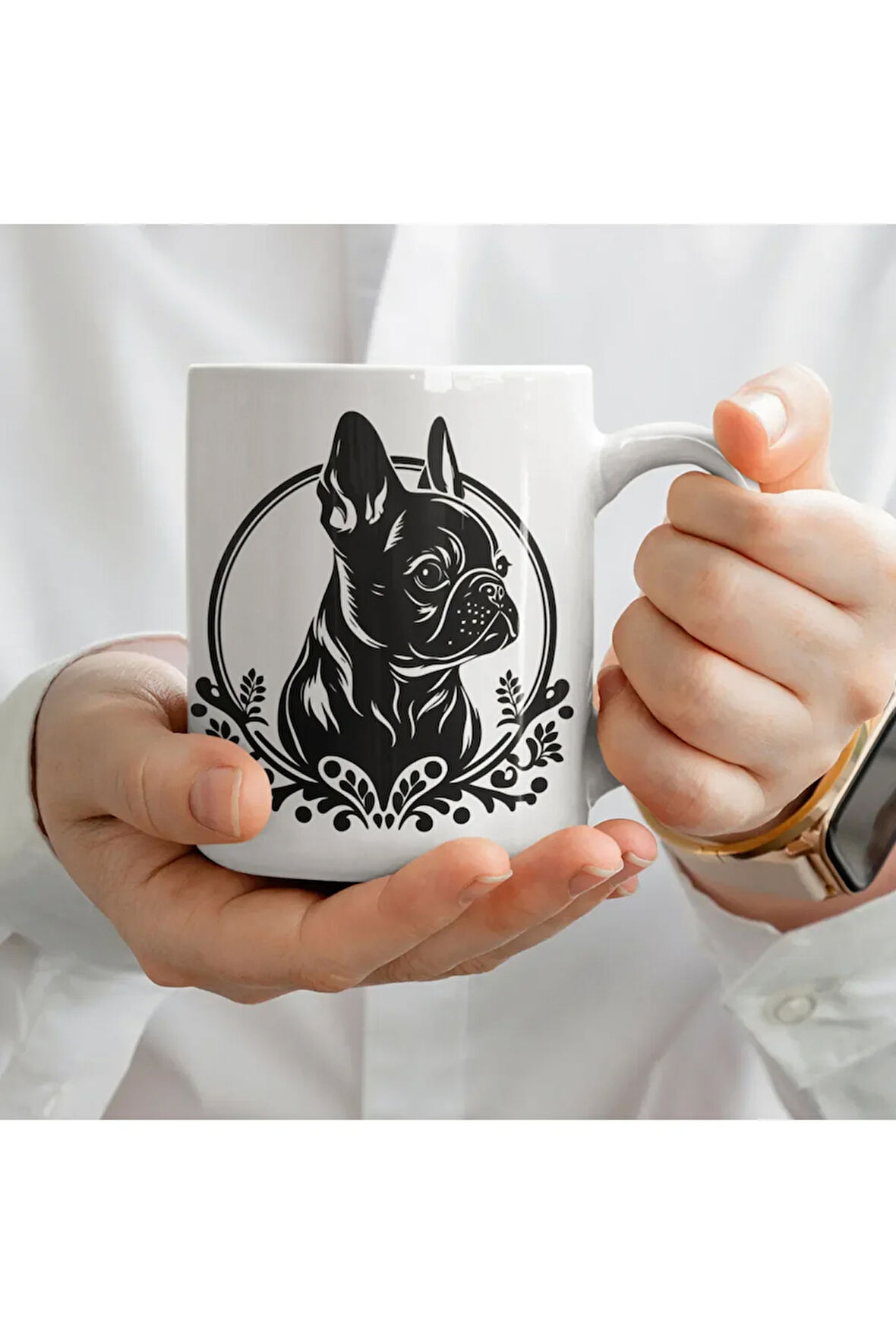 French Bulldog Köpekli Kupa