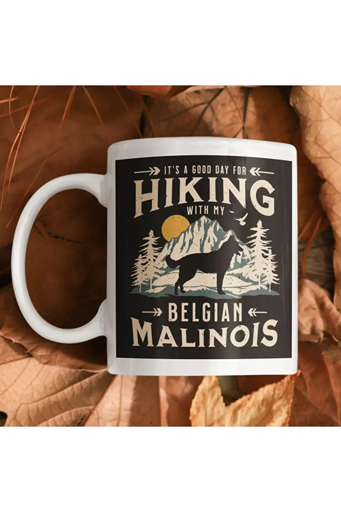 Belçika Malinois, Belgian Malinois, Köpekle Doğa Yürüyüşü, Köpek Kahve Kupası