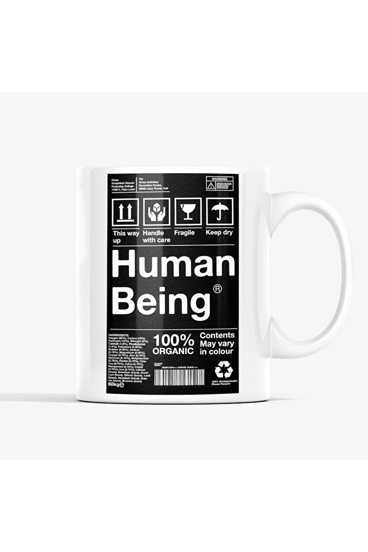 Yazılı Kupa, İnsan Oğlu Yazılı Kupa, Kaliteli Kupa Baskı, Esprili Kupa