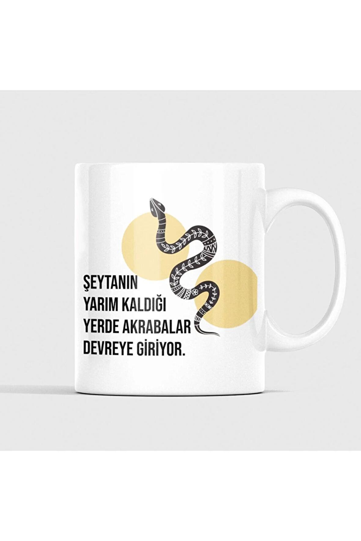 Aile Temalı Esprili Kahve Kupası