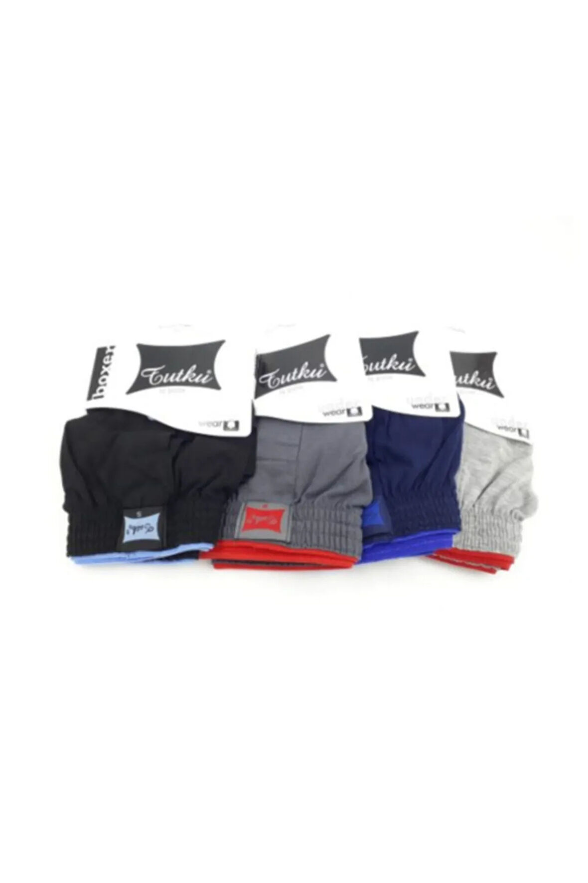 Erkek Renkli 6'lı Karışık Penye Boxer