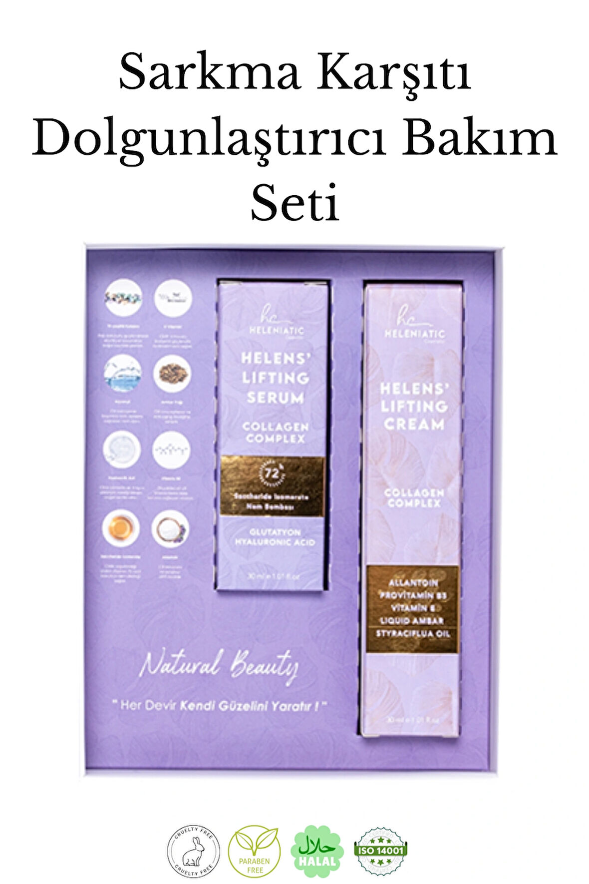 Sarkma Karşıtı Dolgunlaştırıcı Bakım Seti-Care Box Helen's Lifting Series