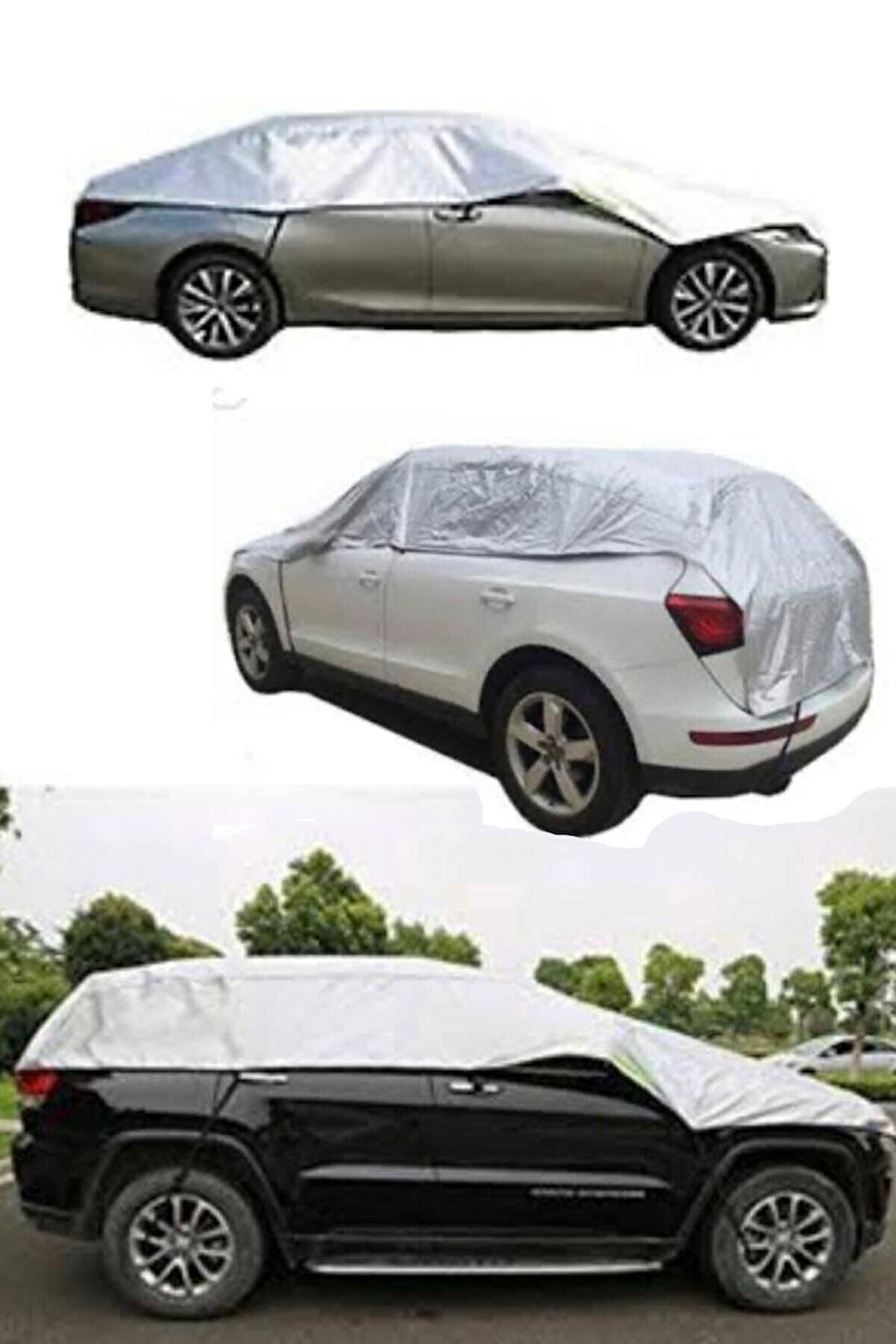 Buzlanma Önleyici Araba Cam Üstü Kar Su Geçirmez Branda Ön Ve Yan Cam Koruma Dolu Ve Güneş Brandası