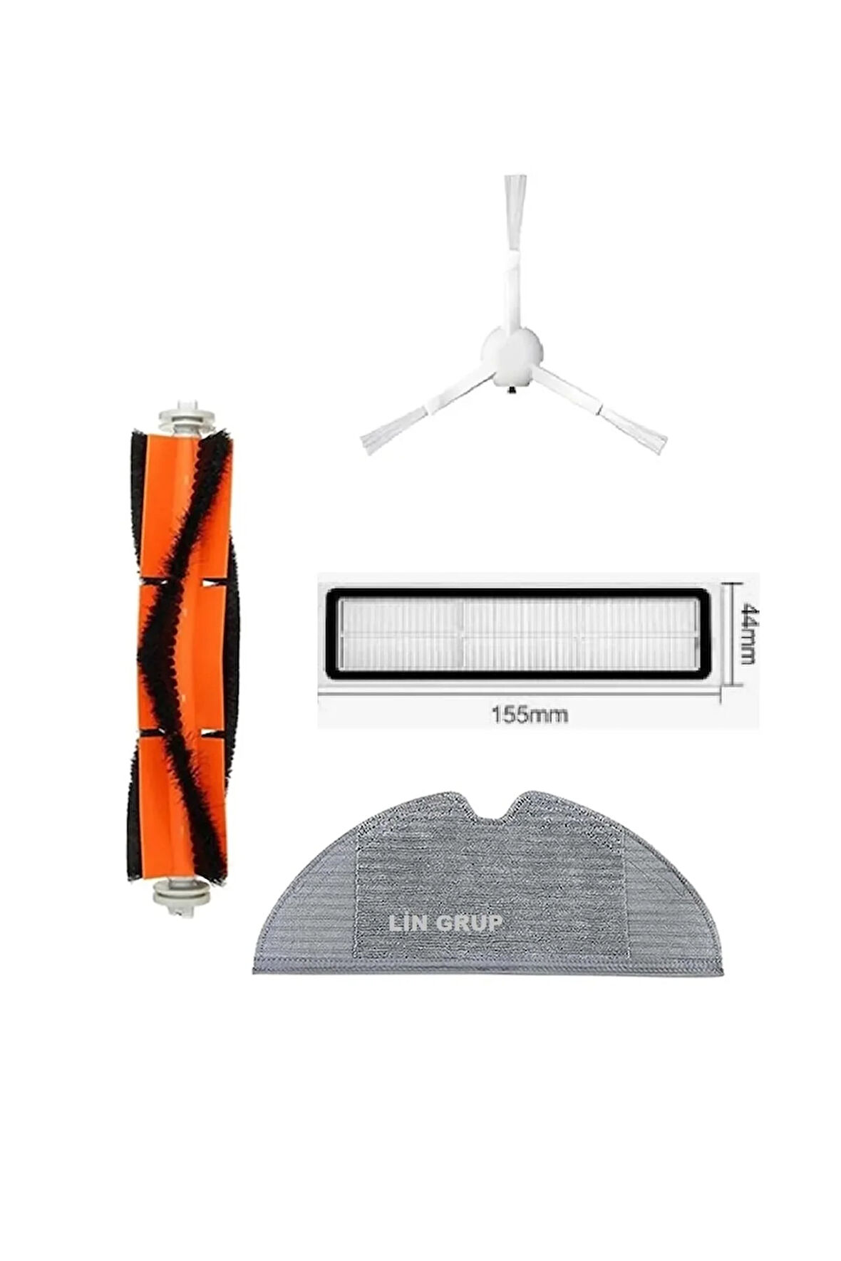 Trouver Robot Lds Sensörlü Vacuum Mop Fırça Filtre Yedek Parçaları