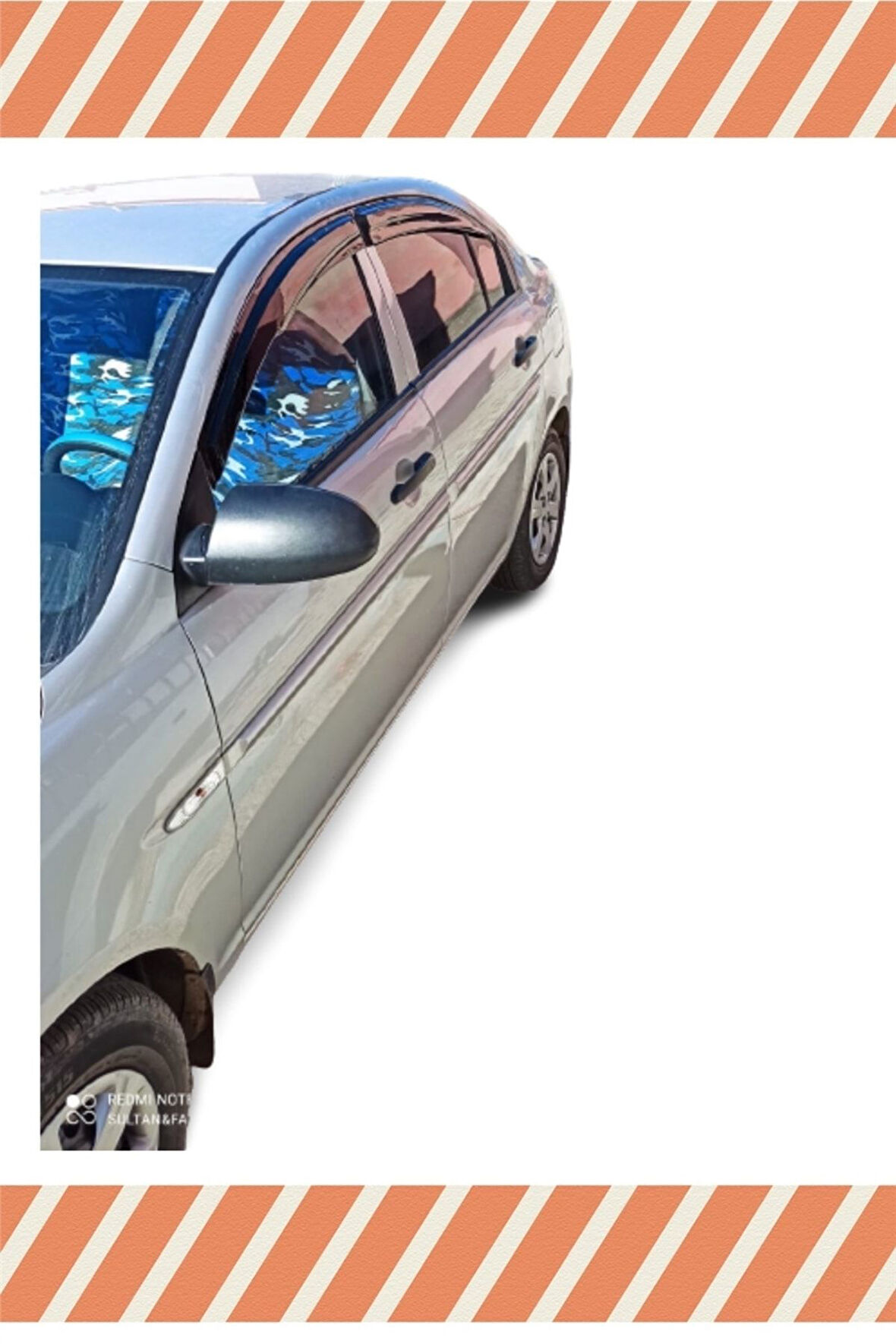 Hyundai Accent Era 2005-2011 4'lü Mügen Tip Cam Rüzgarlığı