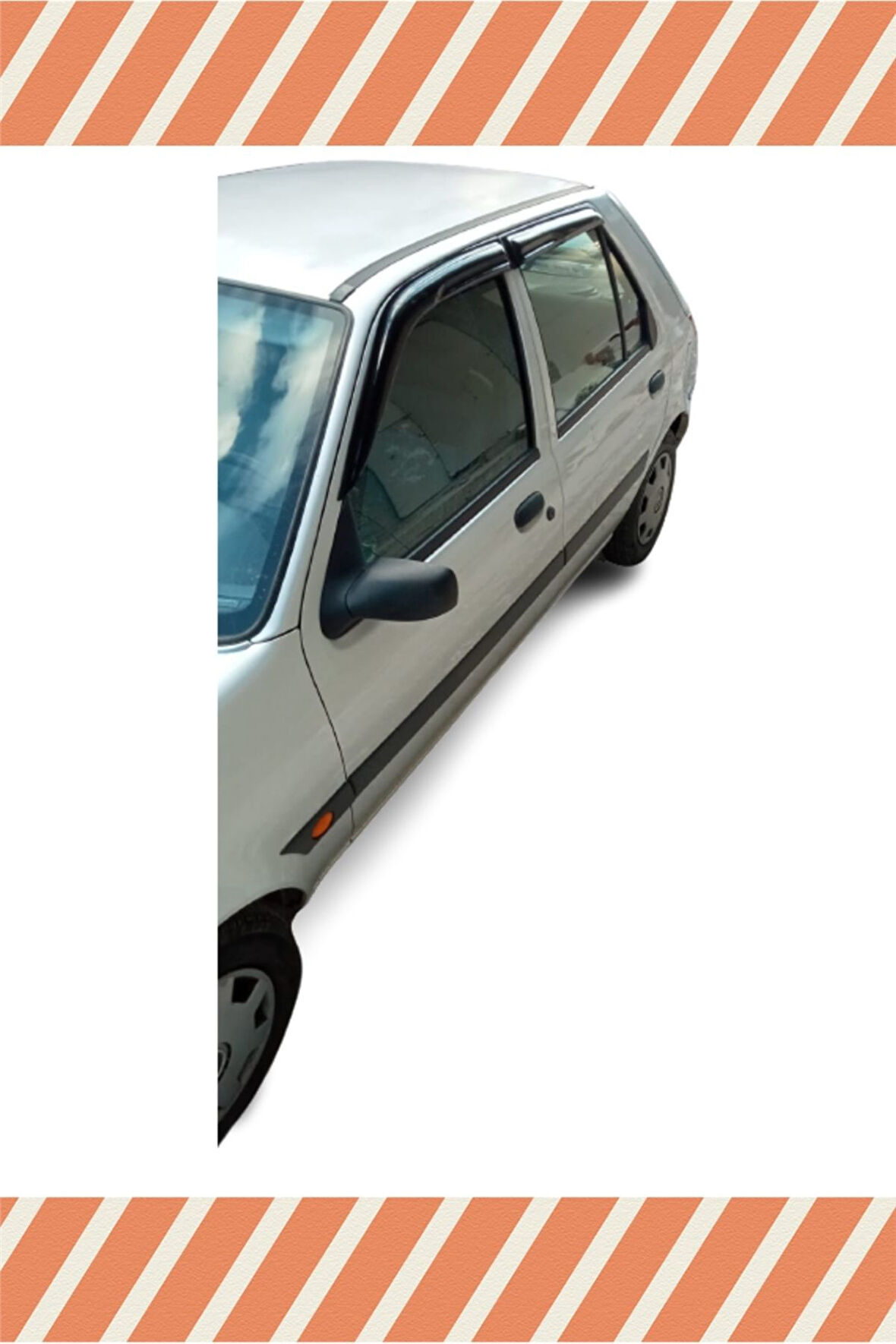 Ford Fiesta 1990-2002 4'lü Mügen Tip Cam Rüzgarlığı,
