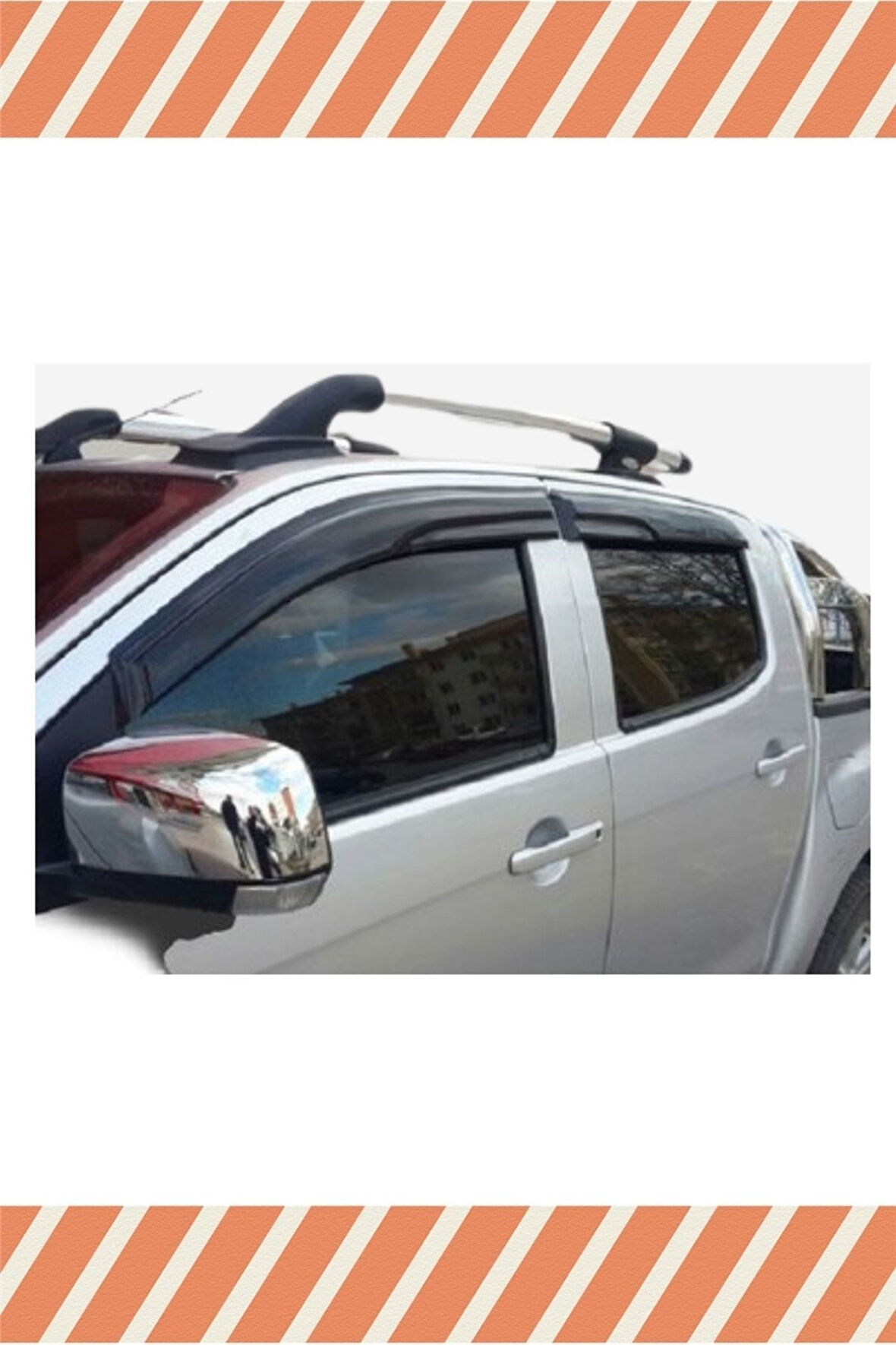 Isuzu D-max 2013 -2020 4'lü Mügen Tip Cam Rüzgarlığı