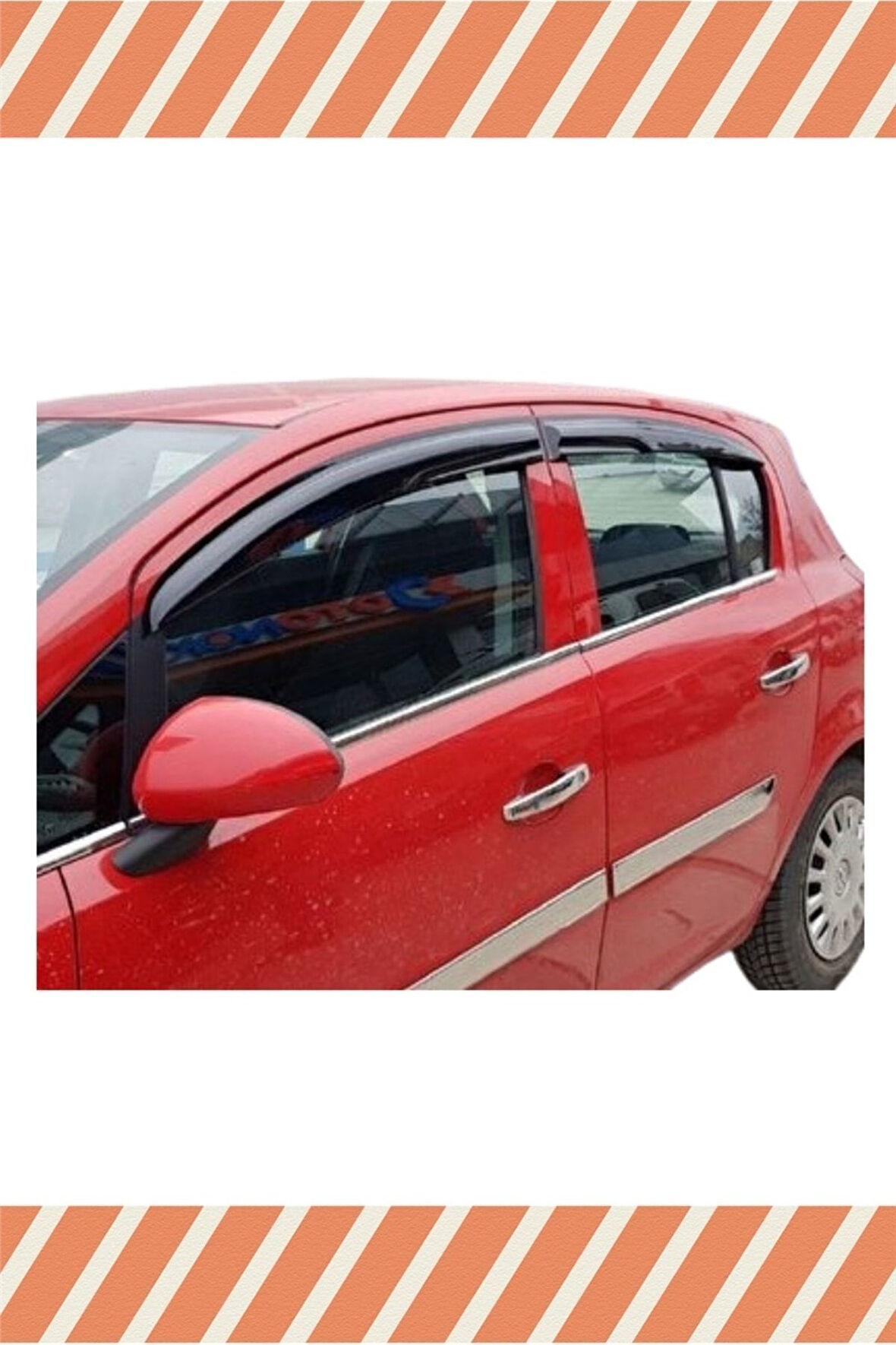Opel Corsa D 2007-2014 4'lü Mügen Tip Cam Rüzgarlığı