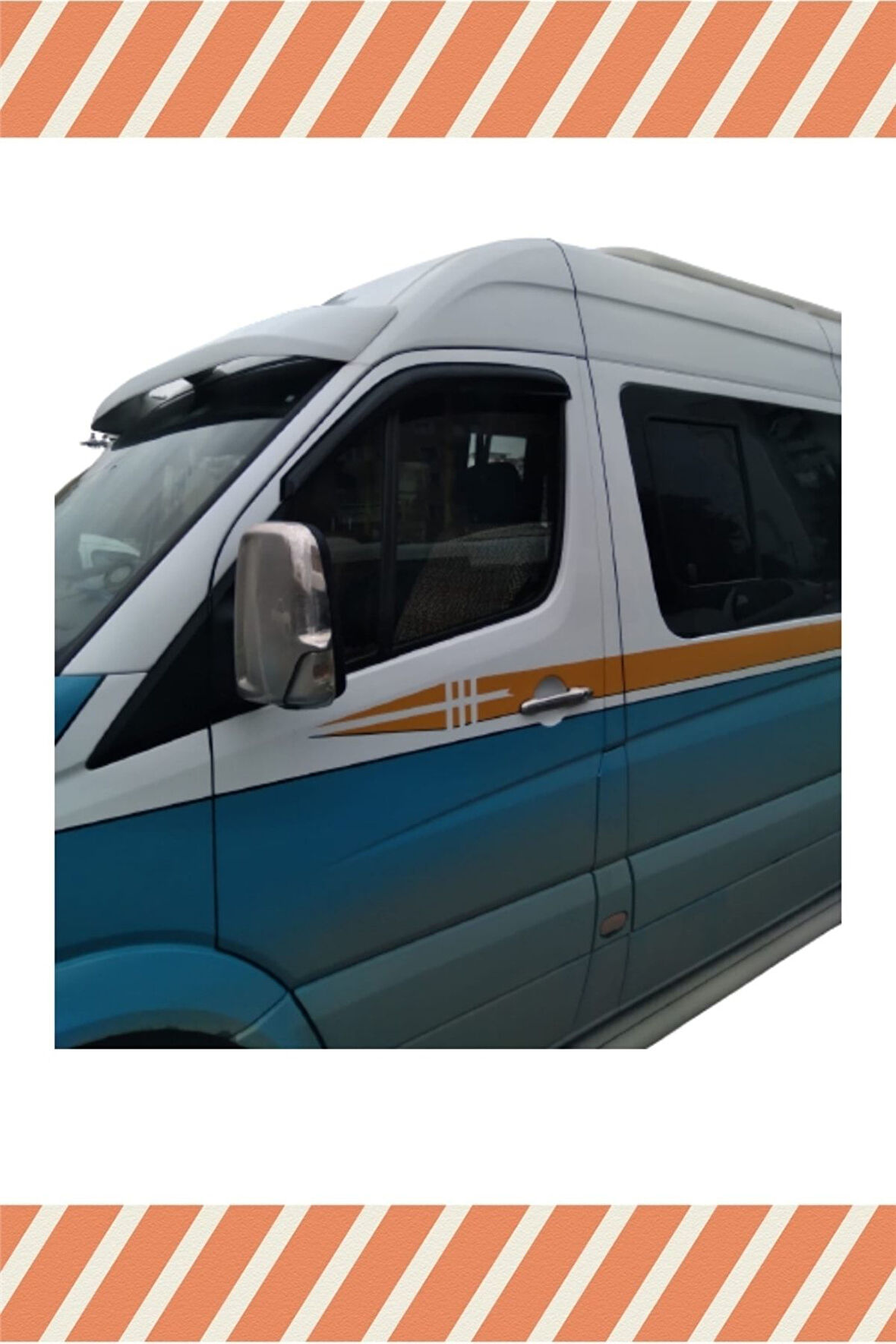 Mercedes Sprinter 2007-2019 2'li Mügen Tip Cam Rüzgarlığı