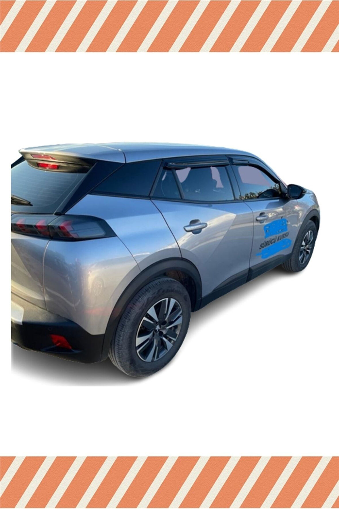 Peugeot 2008 2019-2022 4'lü Mügen Tip Cam Rüzgarlığı