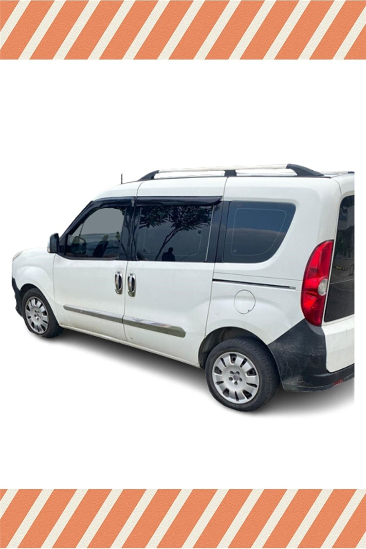 Fıat Doblo 2 (4 KAPI) 2010-2022 4'lü Mügen Tip Cam Rüzgarlığı
