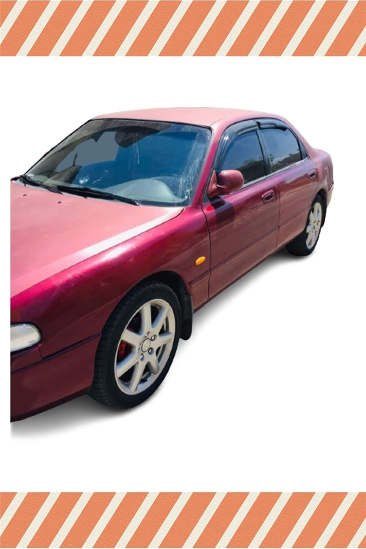 Mazda 626 Sedan 1992-1997 4'lü Mügen Tip Cam Rüzgarlığı