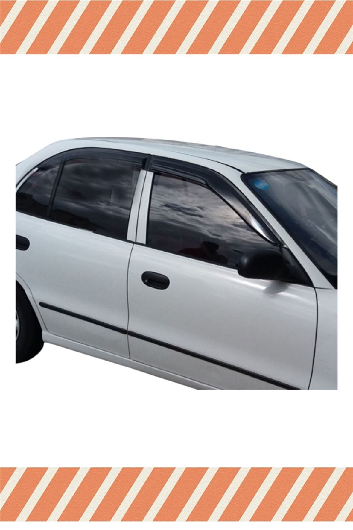 Hyundai Accent Yumurta Kasa 1995-2000 4'lü Mügen Tip Cam Rüzgarlığı