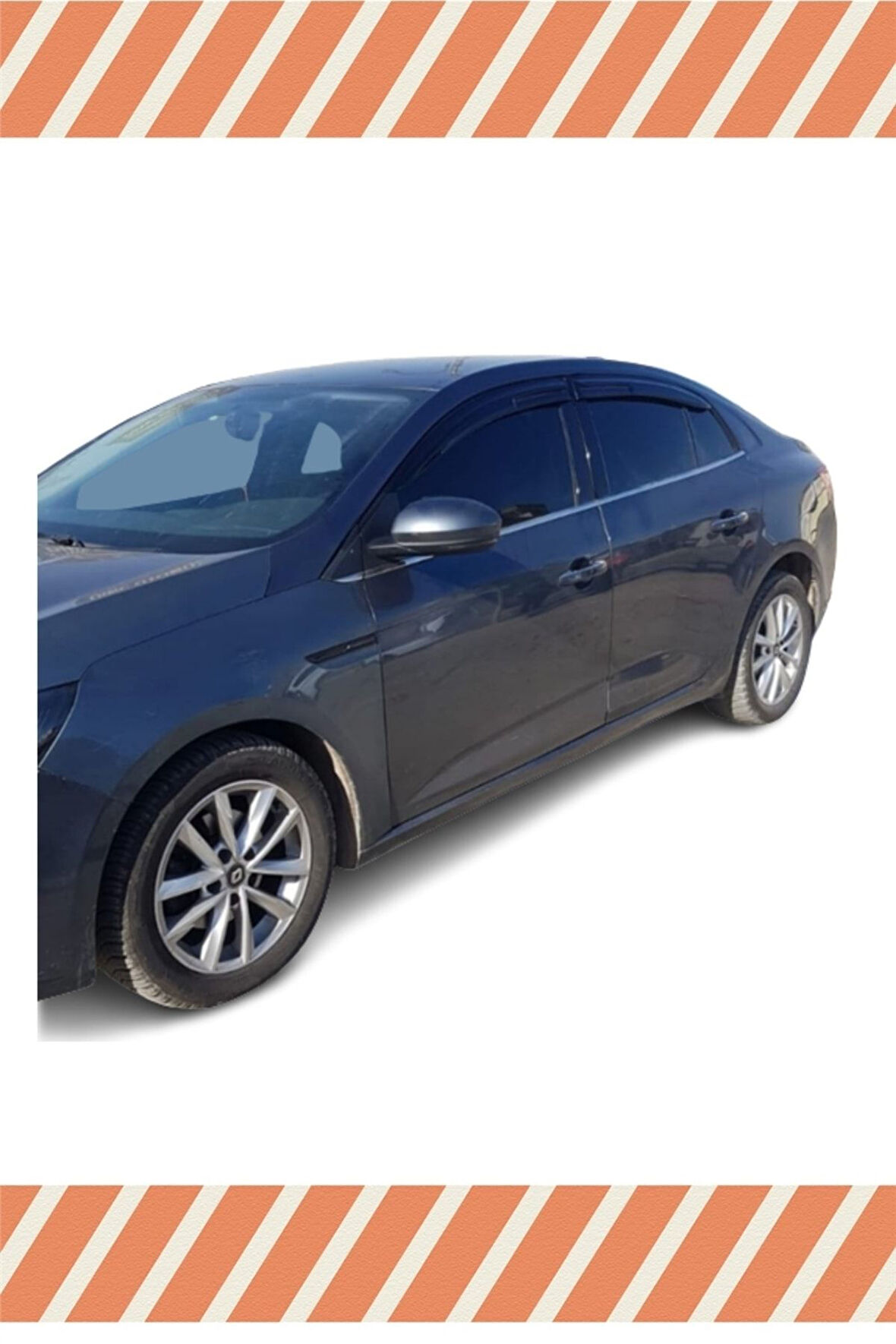 Renault Megane 4 Sedan 2016-2021 4'lü Mügen Tip Cam Rüzgarlığı