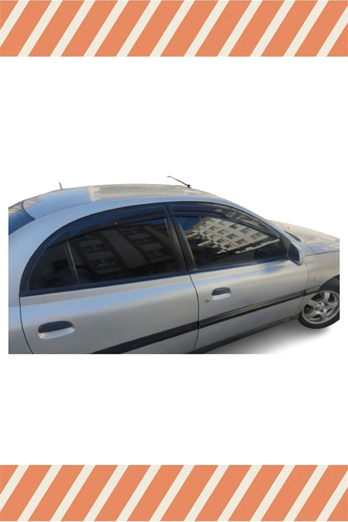 Kia Rio Sedan 2003-2005 4'lü Mügen Tip Cam Rüzgarlığı