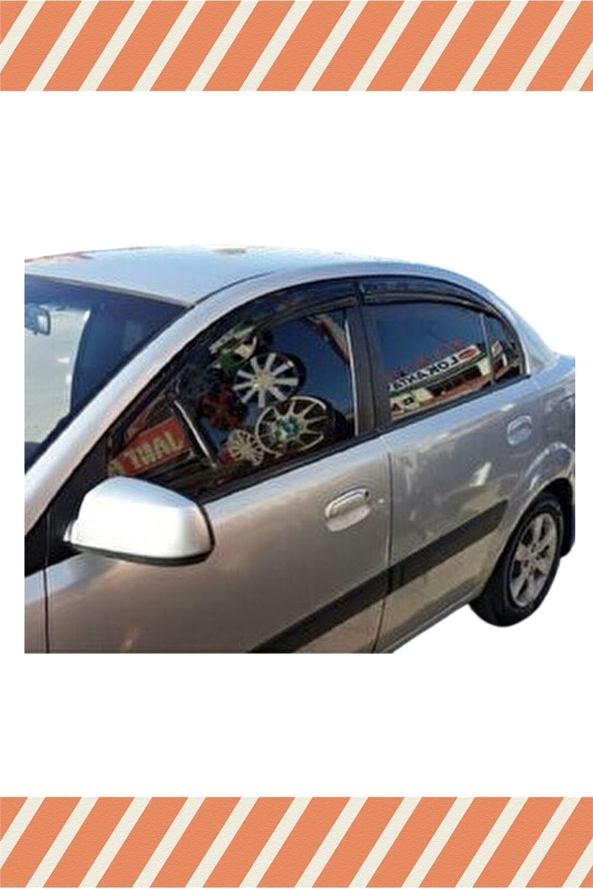 Kıa Rio Sedan 2006-2011 4'lü Mügen Tip Cam Rüzgarlığı