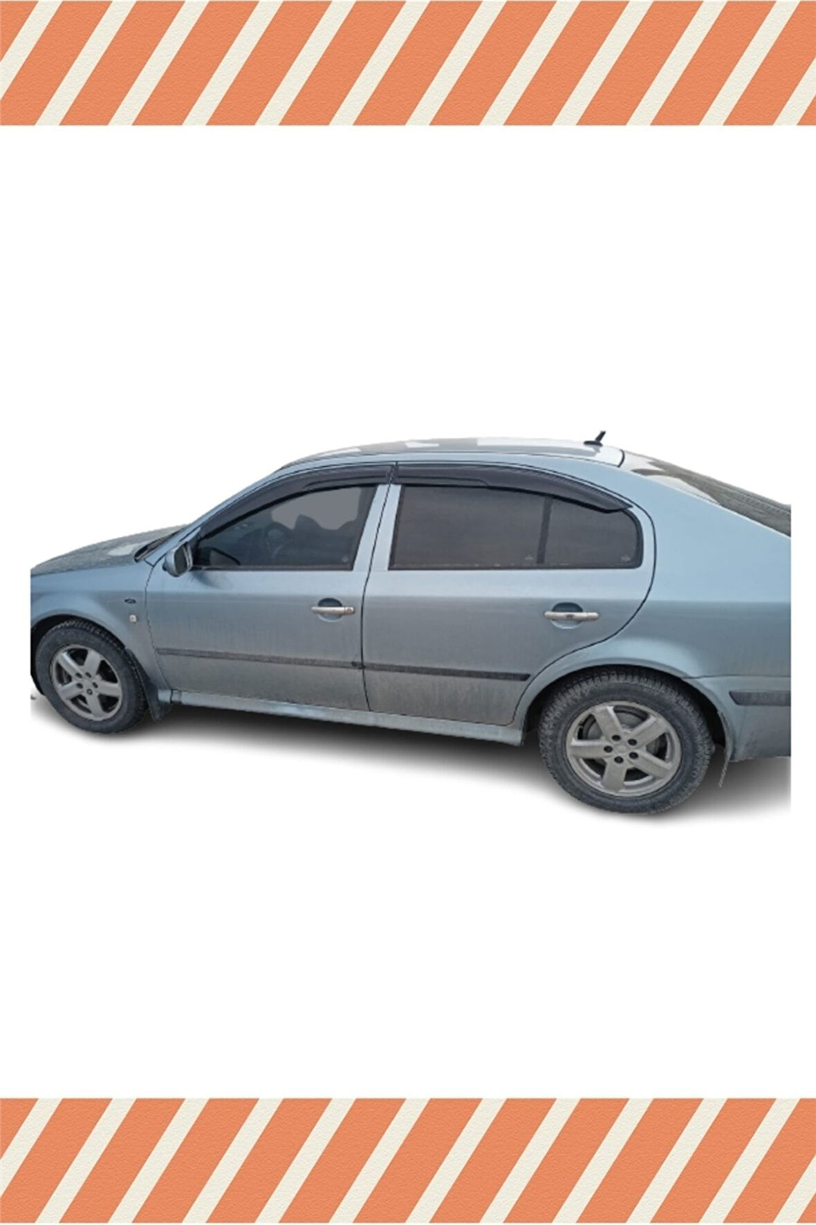 Skoda Octavia Sedan 1996-2004 4'lü Mügen Tip Cam Rüzgarlığı