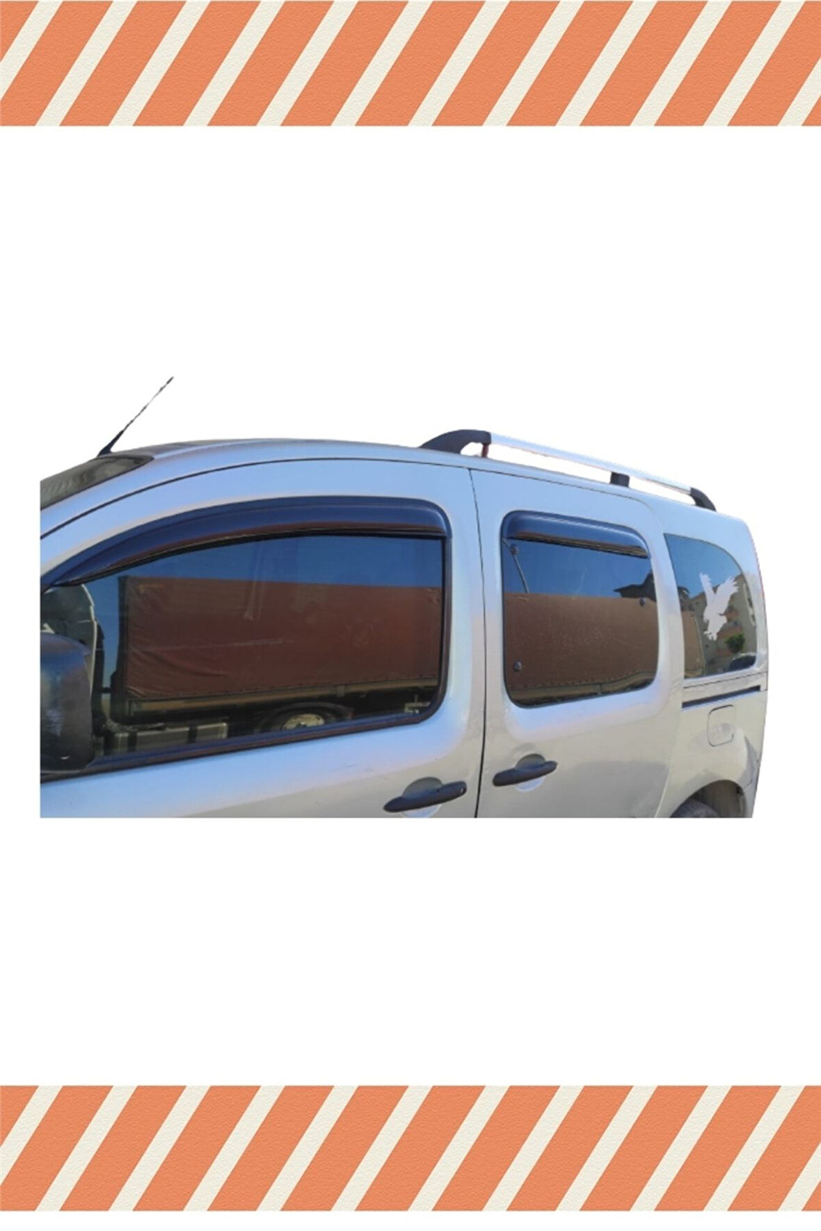 Renault Kango 2 2008-2021 4'lü Mügen Tip Cam Rüzgarlığı